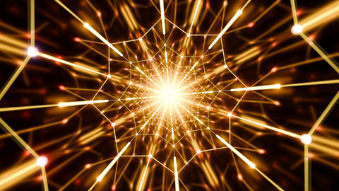 Shining Geometric Starburst Tunnel Glowing Digital Background