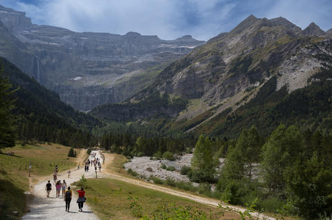 France, Gavarnie, August 2025, Exploring the picturesque hiking trails in Cirque