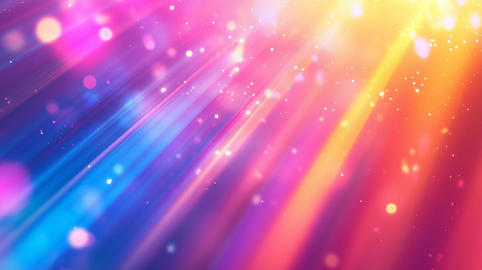 Colorful background with rainbow rays
