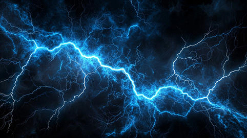 Blue lightning texture