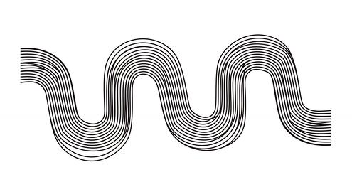 A simple wave with a rhythmic feel, perfect for corporate logos and icons