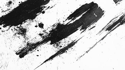 黒いブラシストロークのインクペイントテクスチャ