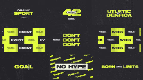 Grainy Sport Typography