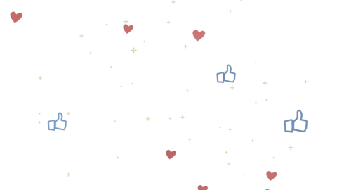 Popping Like button overlay