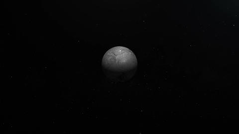 Traveling towards Ceres, dwarf planet, in the outer space