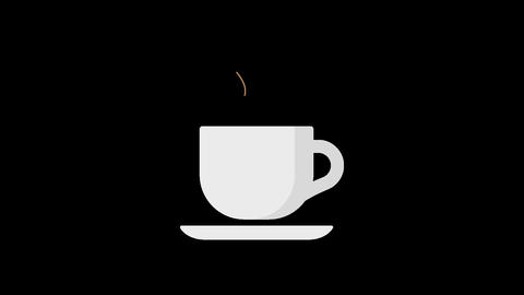Animation of coffee being poured into a coffee cup