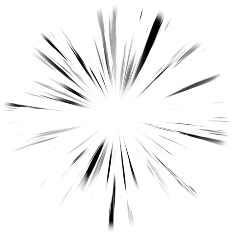 黒い集中線(飛び散り)
