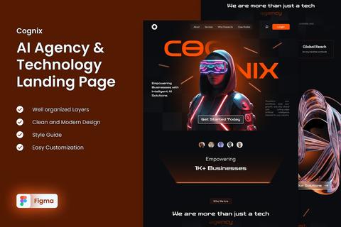 Cognix AI Agency Technology Landing Page