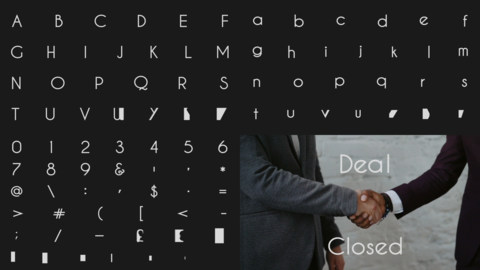 Clean Corporate Animated Alphabet for After Effects