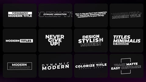 Modern Titles After Effects