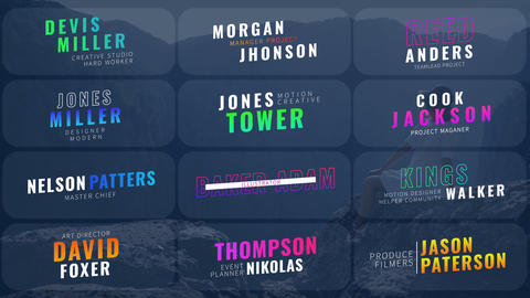 Colorful Lower Thirds (After Effects)