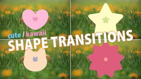 Cute / kawaii shape transition
