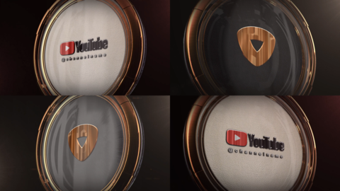 Gold 3D Logo for After Effects