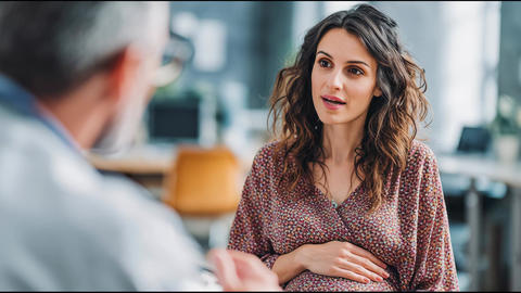 Engaging Conversation Between a Doctor and a Patient in a Modern Clinic Setting