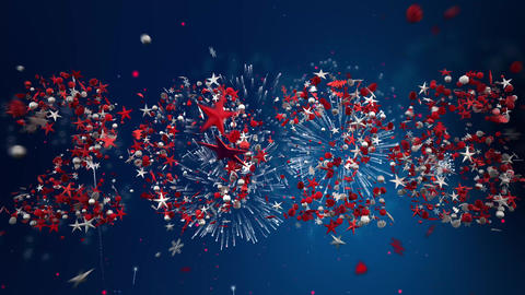 Flying Christmas Ornaments Morph To 2026
