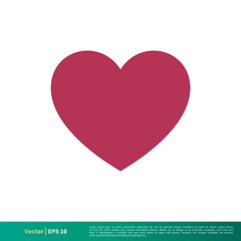 Love Heart Icon Vector Logo Template Illustration Design. Vector EPS 10