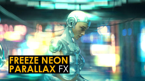 Freeze Neon Parallax Effect