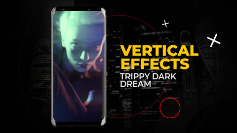 Vertical Trippy Dark Dream Effects