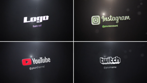 Company Logo Shiny Realistic for After Effects
