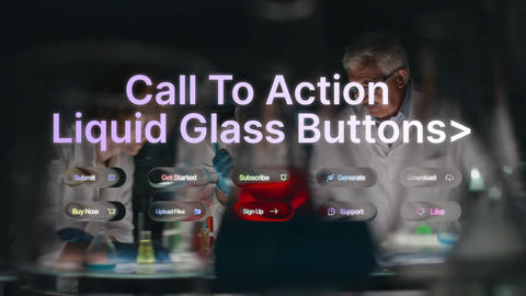 Call to Action Liquid Glass Buttons