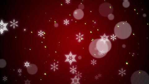 Christmas snow BG RED