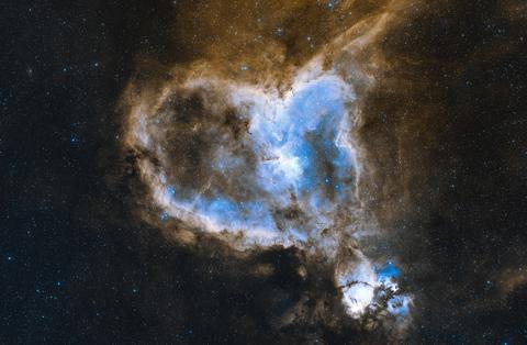 The Heart Nebula IC 1805 in SHO