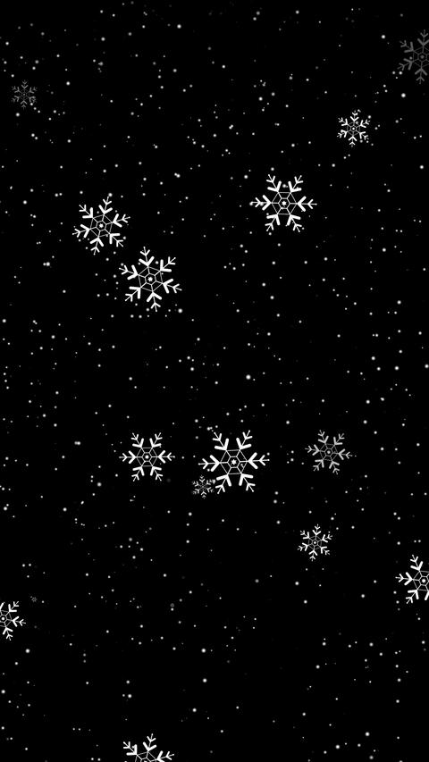 雪のダストパーティクル|冬のシームレスループ背景