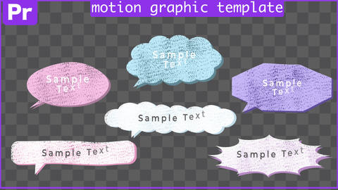 Textured Speech Bubble Titles