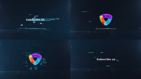Digital Glitch Logo for Premiere Pro