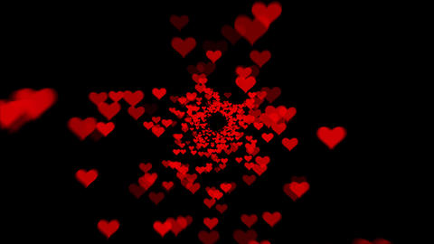 Heart Particle Loop Background Wedding