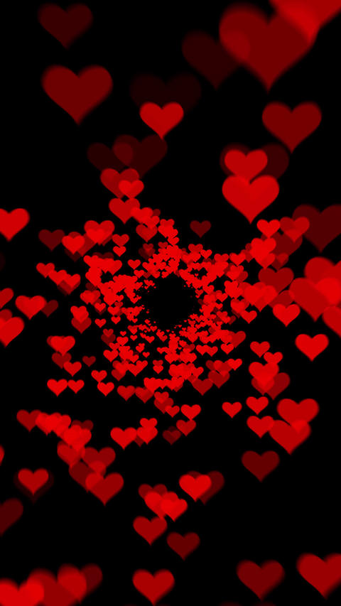 Heart Particle Loop Background Wedding