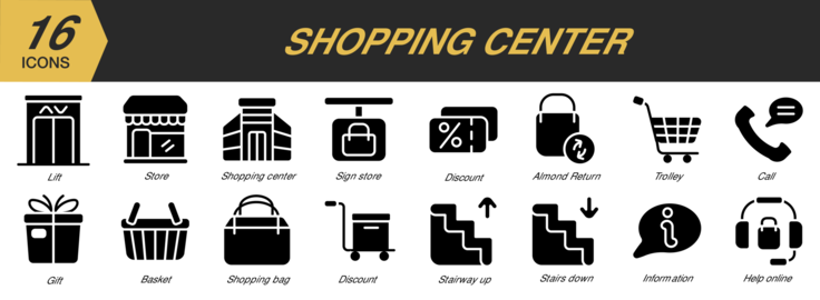 Shopping Center Icons