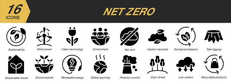 Net Zero Icons