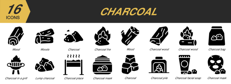 Charcoal Icons