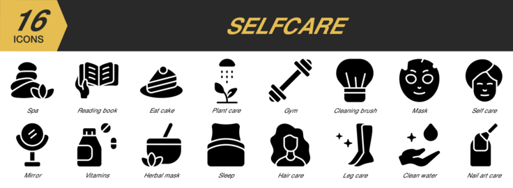 Selfcare Icons