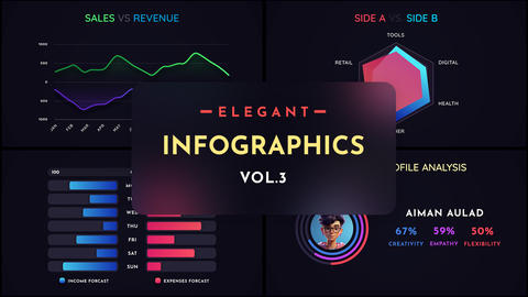 Elegant Infographics Pack Vol 3
