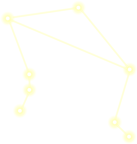 Neon constellations in Libra