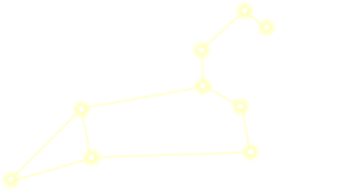 Neon constellations in Leo