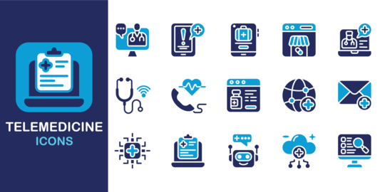 Telemedicine Icon Set