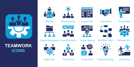 Teamwork Icon Set