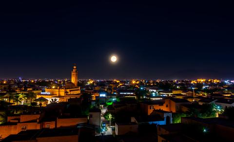 Marrakech landscape by night night sky night sky astronomy galaxy nature space universe background