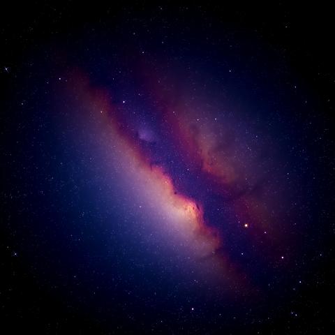 Outer space background with colorful nebula clouds and stars galaxy astronomy image showing the