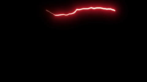 The glowing thunder lighting power in the black background