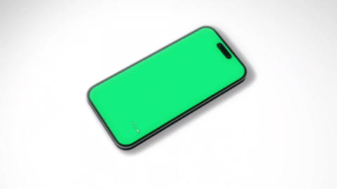 The 3D Phone Interface In The Green Screen
