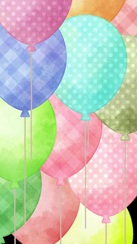 Watercolor Balloon Transition (Vertical 9:16)