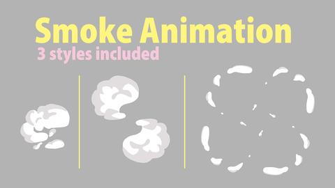 Hand-drawn smoke animation 3 styles included
