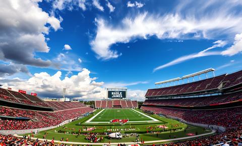 Raymond james stadium in tampa florida home of the nfl tampa bay buccaneers football team stadium