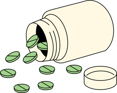 a spilled pill