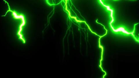 The electric thunderbolt in the black background