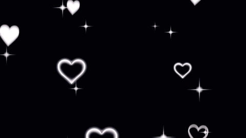 The heart animation in the black screen